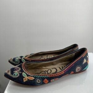Sam Edelman Devon Denim Flats Ladies Size 4M